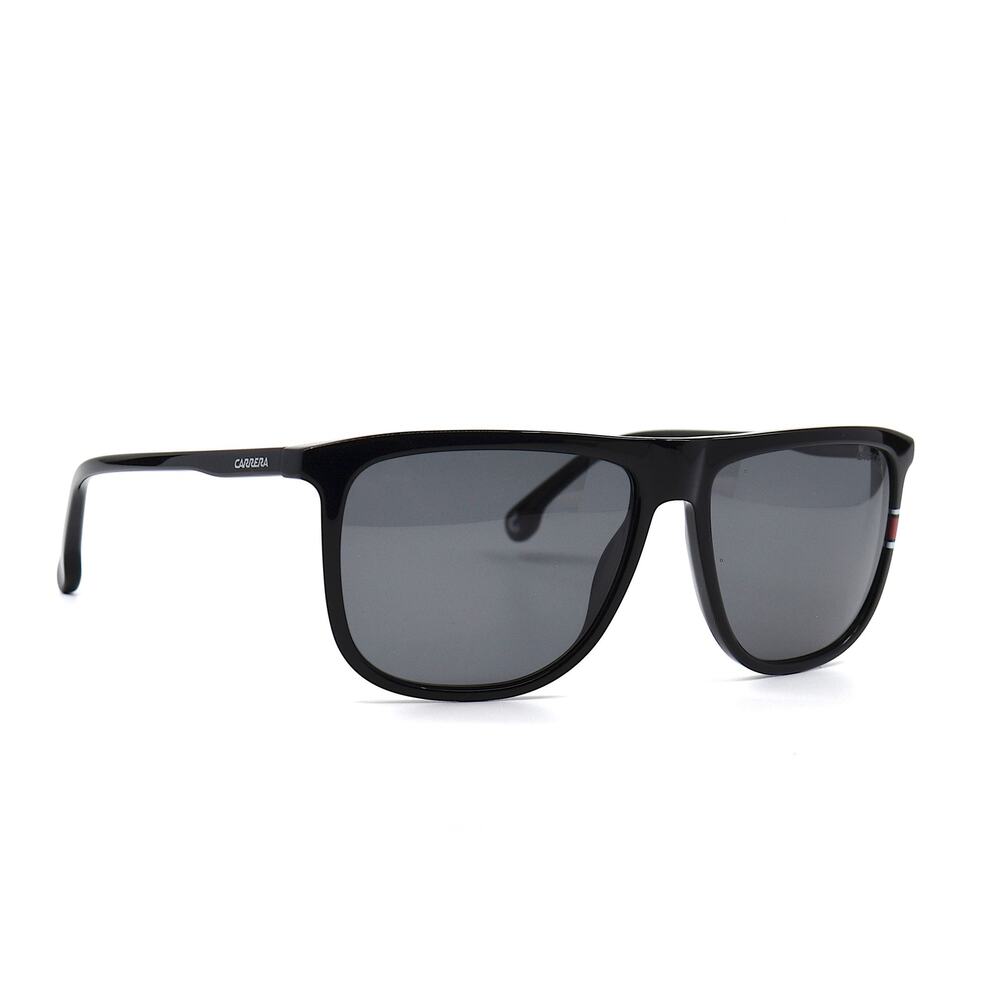 BRAND NEW CARRERA 218/S BLACK GREY POLARIZED AUTHENTIC SUNGLASSES - Picture 4 of 10